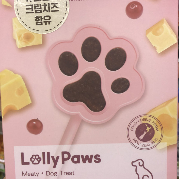 롤리포우 치즈 베리 반려견 간식 사료 스틱 5P 60g
