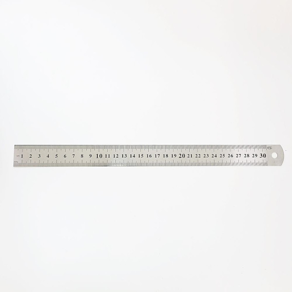 스텐 양면 눈금자 제도용 사무용 철자 30cm