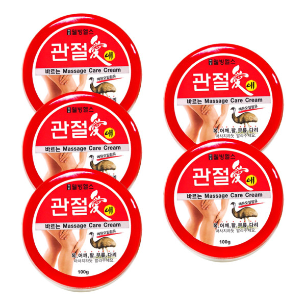 웰빙헬스 바르는 마사지크림 관절애 100g 5개
