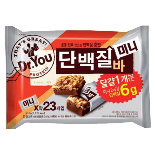 오리온 닥터유 미니 단백질바 324g 약23개입