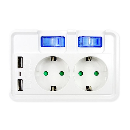 나이스 멀티탭 개별 2구 USB2포트