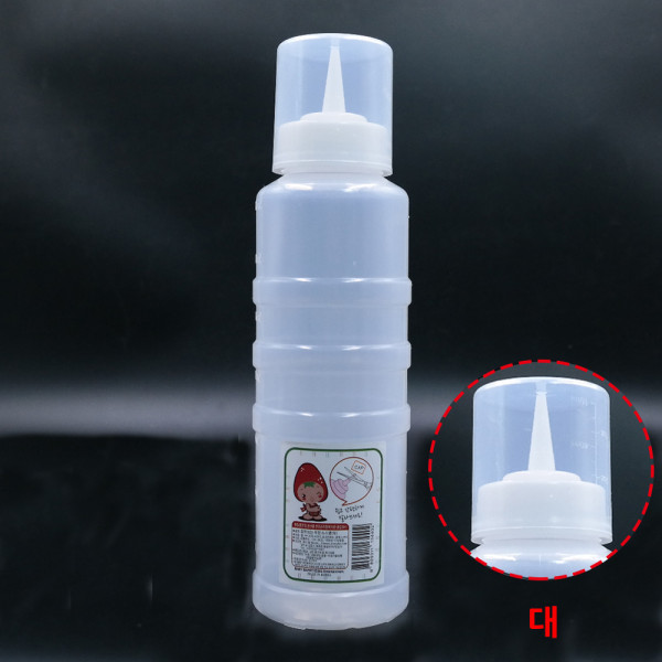 ALS 실리콘패킹 잘라쓰는 뚜껑 소스병 대형 600ml 양념통 설탕프림기