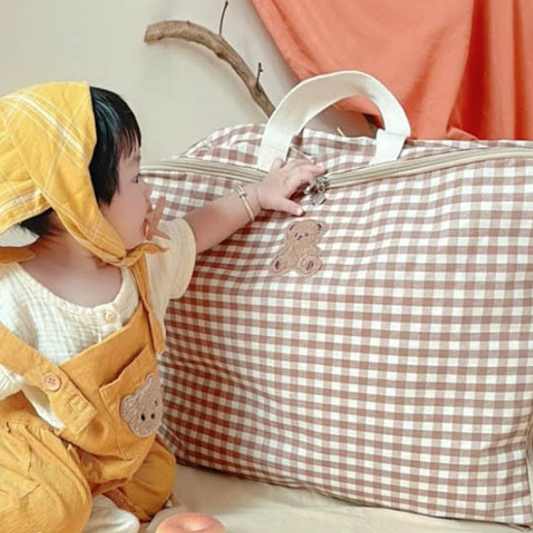 푹신하고 깨끗한 이불 보관백 예쁘고 사용하기 쉬운 낮잠 이불 백 귀엽고 실용적인 수납가방