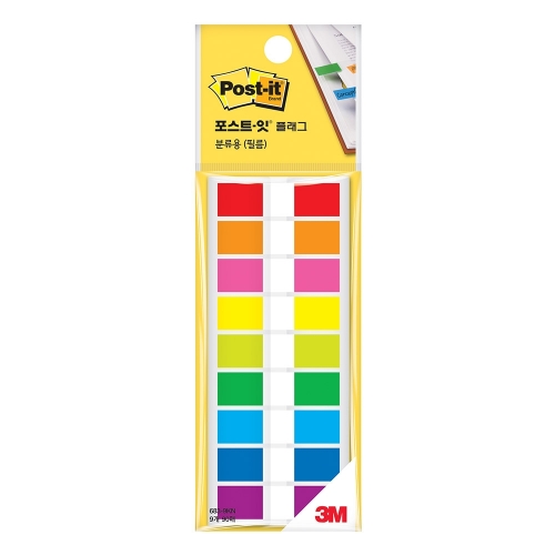 3M 포스트잇 플래그 683 9KN 1 2 10장X 9색 박스 196개