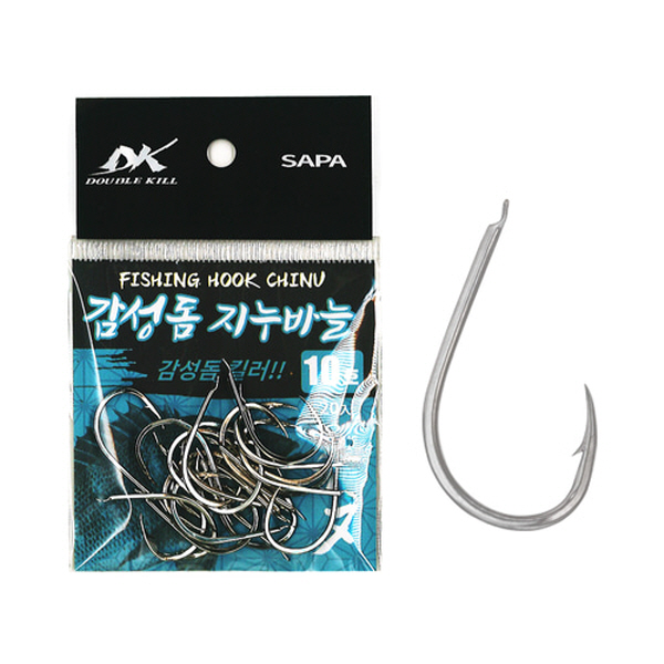 낚시용품 바다낚시 감성돔 지누바늘 10호 니켈 20개입