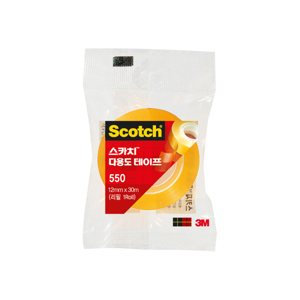 3M 스카치 다용도 테이프 리필 550R (12mm x 30m)