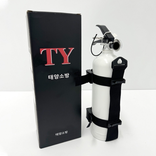 태양 차량용 소화기 0 7kg 흰색 차량용 미니 휴대용 캠핑