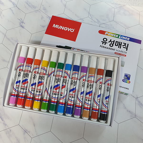 문교유성매직12색