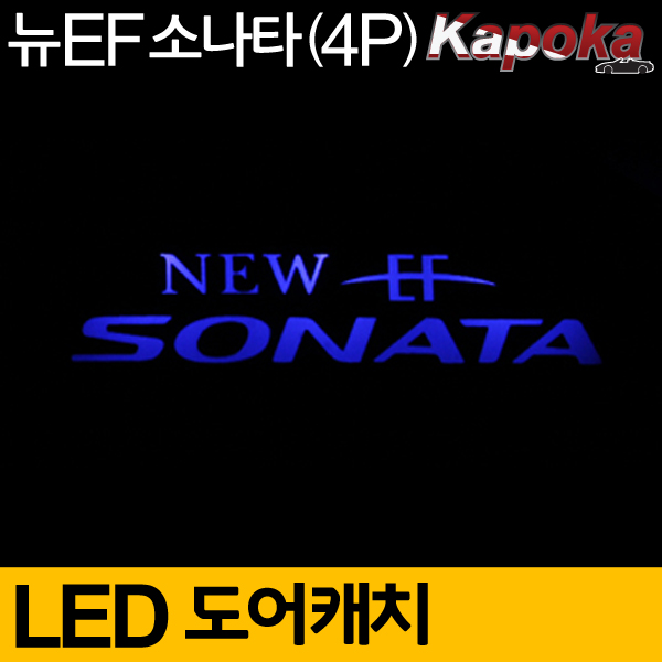 현대 제네시스 쿠페 호환 LED도어캐치 플레이트 2P 블루색상
