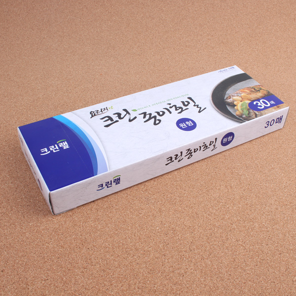 크린랩 크린 종이호일 원형 30매