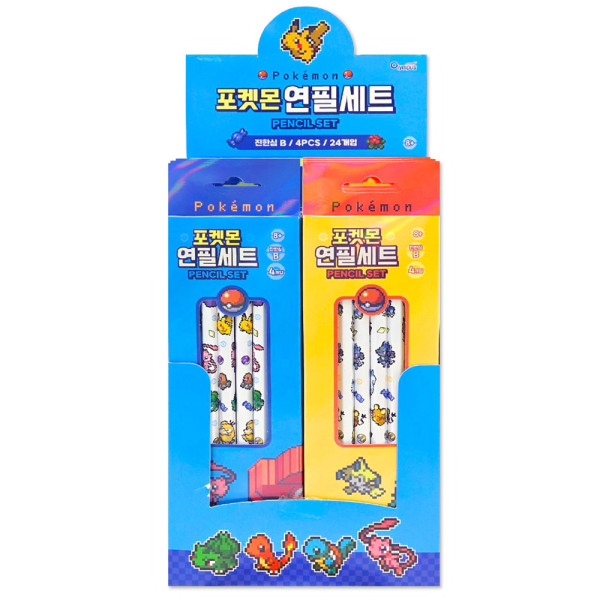 포켓몬스터 4본 연필세트-24EA