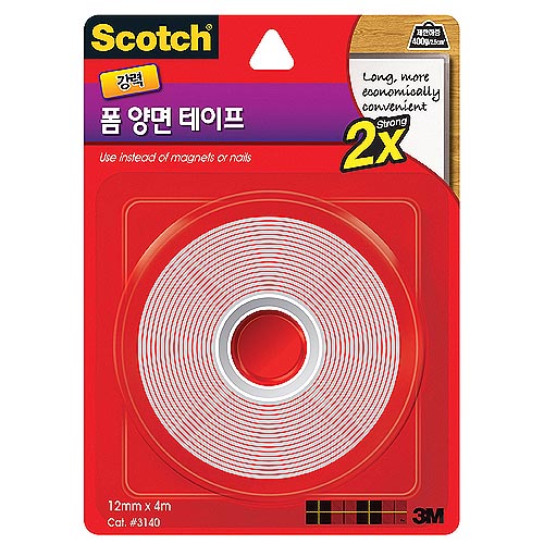 3M)폼양면테이프(3140/12mmx4m/강력)