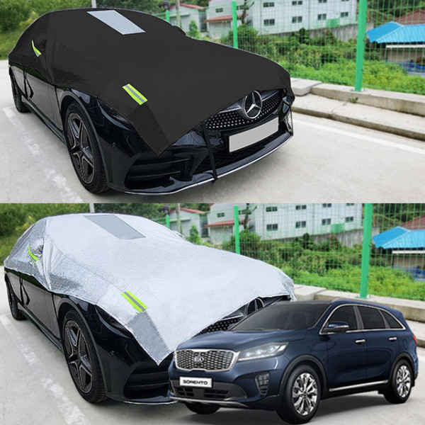 더뉴쏘렌토 성에방지 덮개 자동차커버 반커버