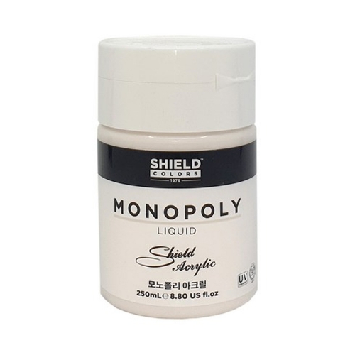 쉴드 아크릭 칼라 모노폴리 물감 250ml 600 화이트