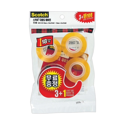 3M)다용도테이프(550-3/18x30m/3+1롤)