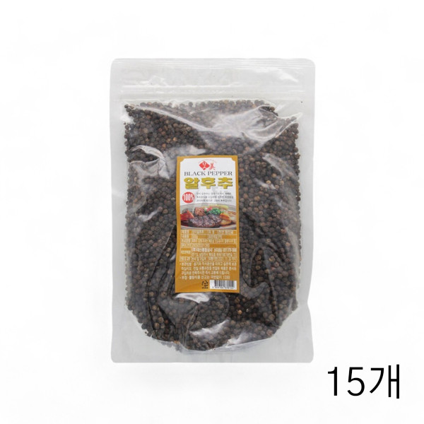 태산종합상사 맛미 알후추 파우치 500g X 15개 흑후추알 검은후추 통흑후추 홀후추