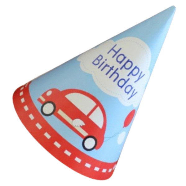 생일 축하 고깔 모자 자동차 생일 파티 용품 파티햇