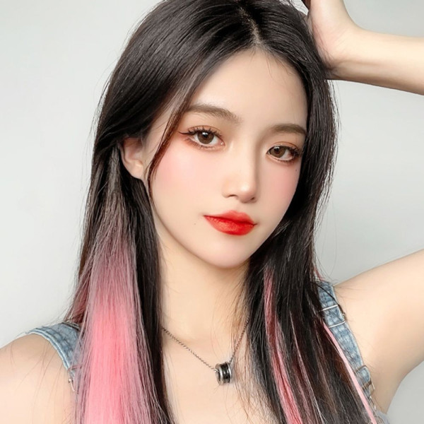 포인트 컬러 부분가발 헤어피스 2p 1세트(색상 택1)