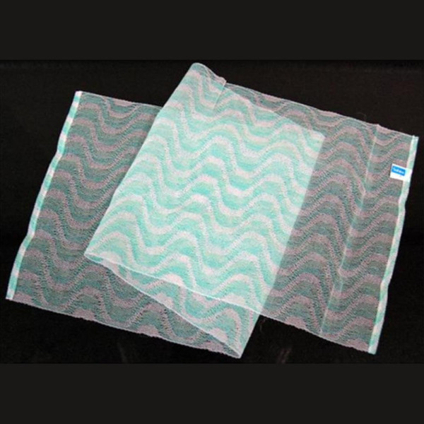 웨이브 샤워거품 타월 30x100cm-색상랜덤발송