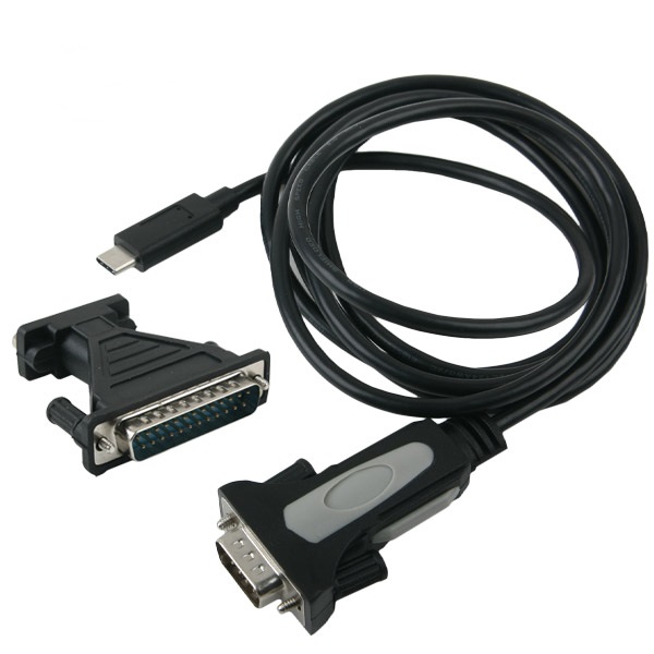 USB 3.1 C타입 시리얼 케이블 1.8M 시리얼 젠더(DB25)