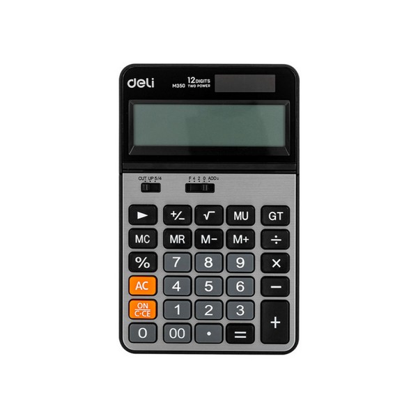 DELI 계산기 EM350 메탈 12자리