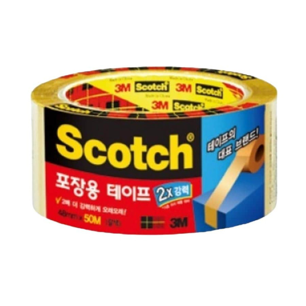 3M 스카치 두배 강력한 포장용 테이프 3615R 갈색