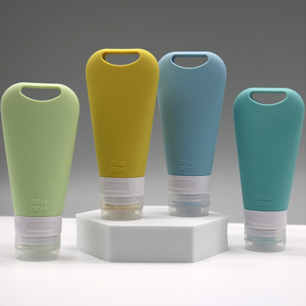 고리형실리콘공병 크림 수영장 90ml 샴푸통 여행용