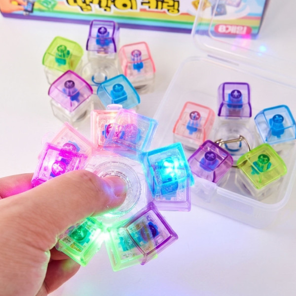 LED 스피너 딸깍이 키링-8EA