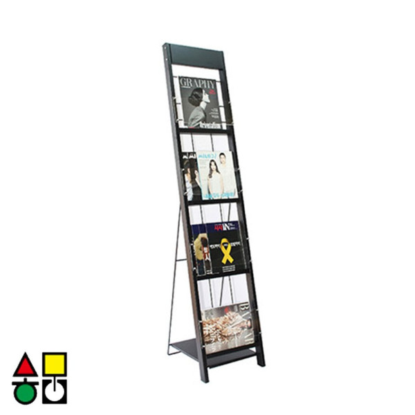 삼화 카다로그 스탠드 A4 4단 300mm폭 CS 226S 잡지꽂이