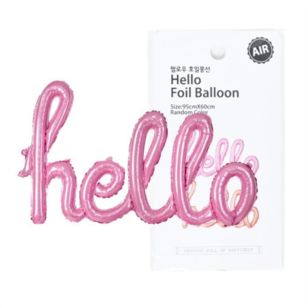 (PC) 호일풍선 hello (핑크)