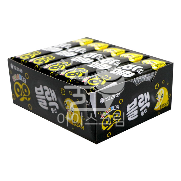 와우 블랙 풍선껌 블랙레몬 21g x 3개