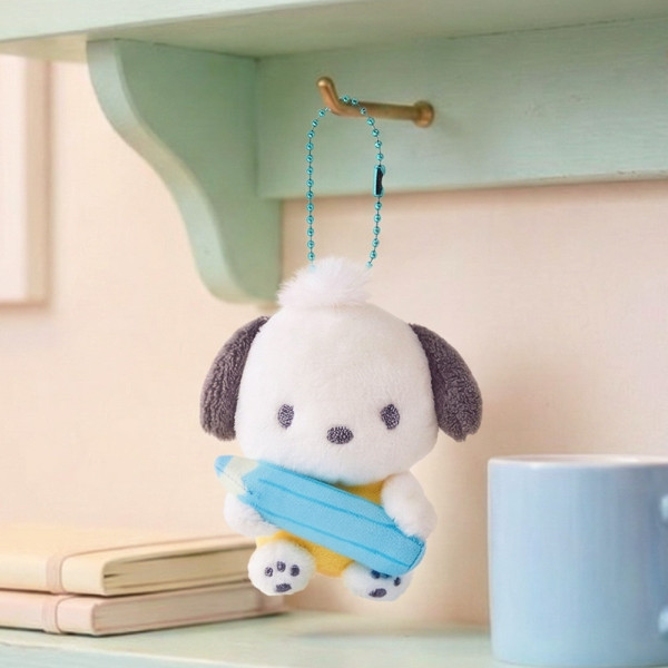 산리오 포차코 열공 가방고리 8cm