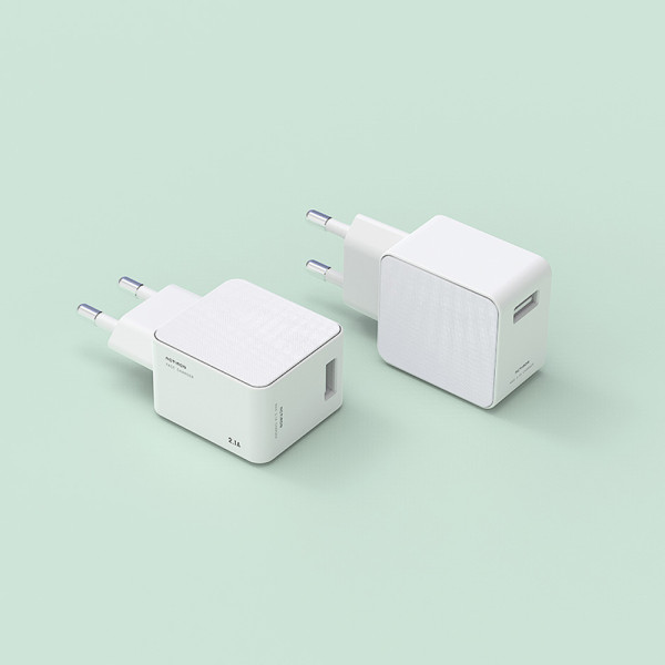 가정용충전기 2.1A USB1구 4571 케이블미포함