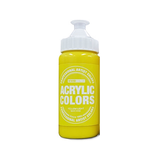 종이나라 비비드 아크릴물감 220ml 노랑