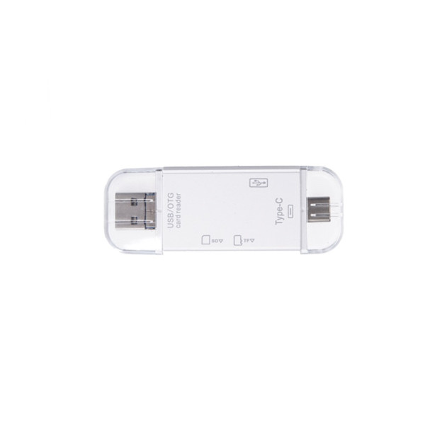 USB3.0 SD TF OTG C타입 멀티 카드리더기 화이트
