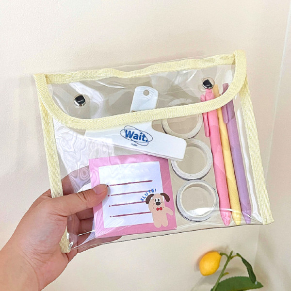 [BBT4] 여행용 똑딱이 PVC 파우치 화장품