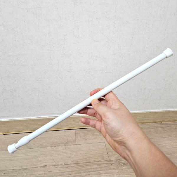 압축 길이조절 옷장 커튼 옷걸이 봉 30cm