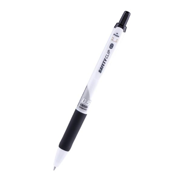 마이펜 세이프티클립 볼펜 흑색 0.5mm 1EA