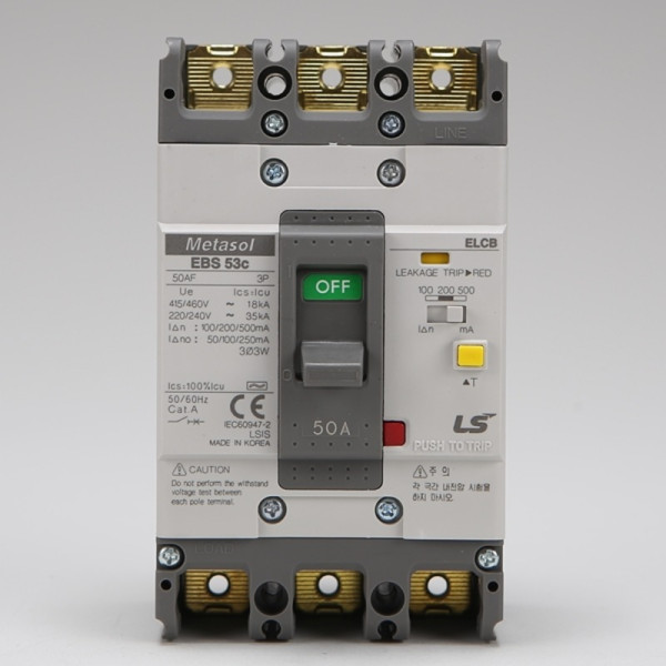 누전차단기 산업용 EBS 53C 3P 50A 35KA