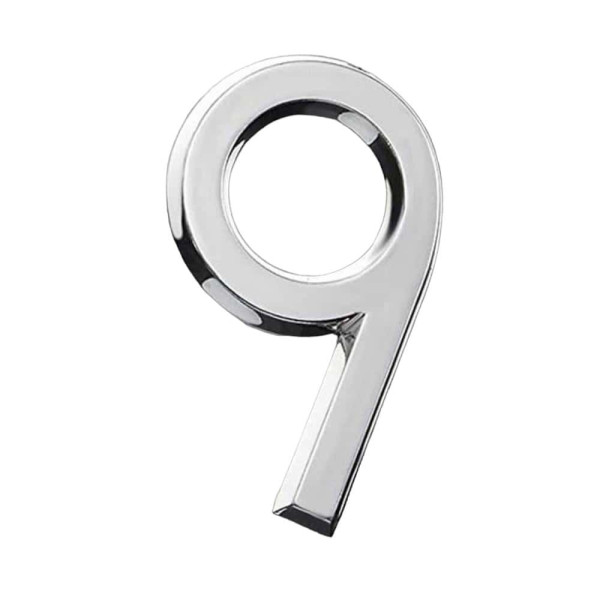 입체 도금 숫자 스티커(은색) 5