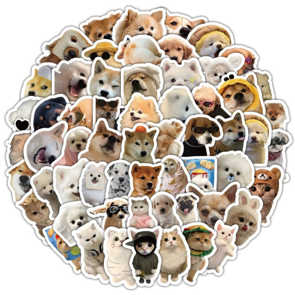 애완동물 강아지 고양이 다이어리 꾸미기 스티커