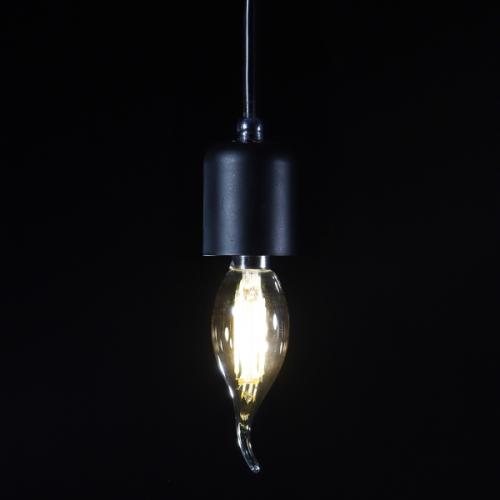 비츠온 에디슨 LED 촛대구 플레임 골드 4W 2 7K E14 KS