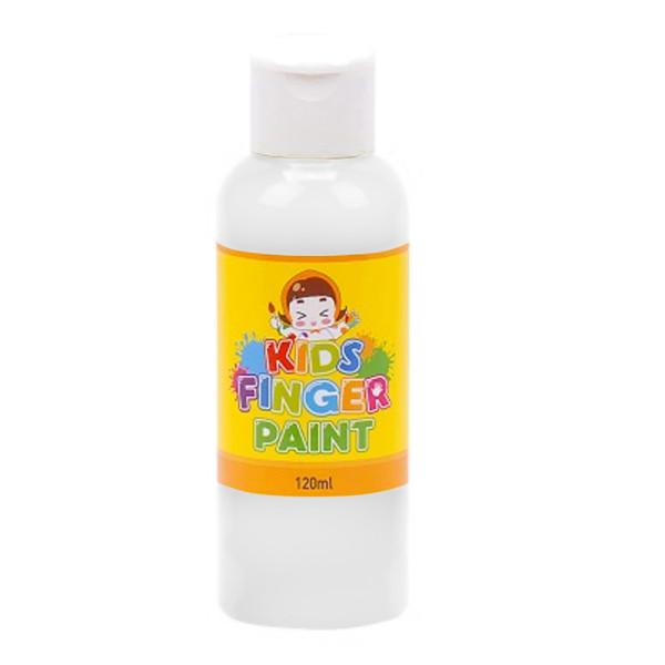 키즈맘아트 미술놀이 핑거페인트 120ml 낱색 흰색