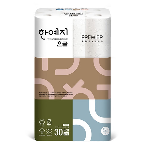 한예지)3겹데코한글화장지(27Mx30롤)