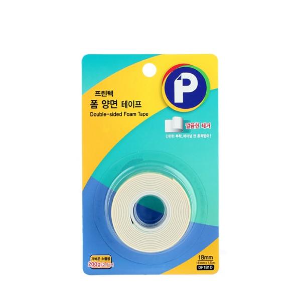 프린텍 DF181D 폼양면테이프 리필 18 x 1.5