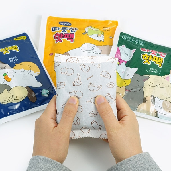 핑크풋 냥냥 따뜻한 핫팩 손난로 대용량 150g (1개)