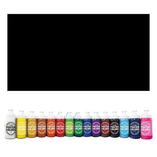 종이나라 비비드 포스터칼라220ml 흑색