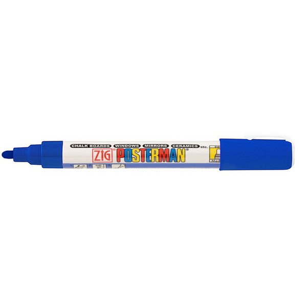 지그 포스터맨 수성 마카 2mm 블루