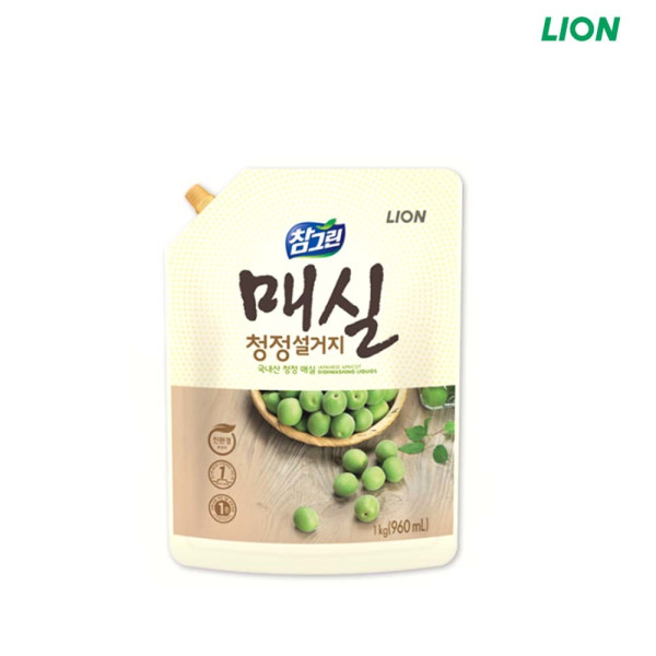참그린 매실 청정설거지 주방세제 1kg 리필