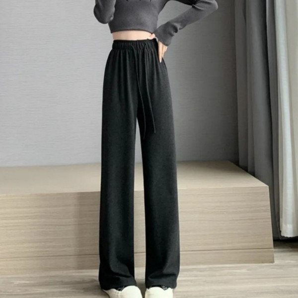 데일리 스판 밴딩 트레이닝 여성 바지 블랙